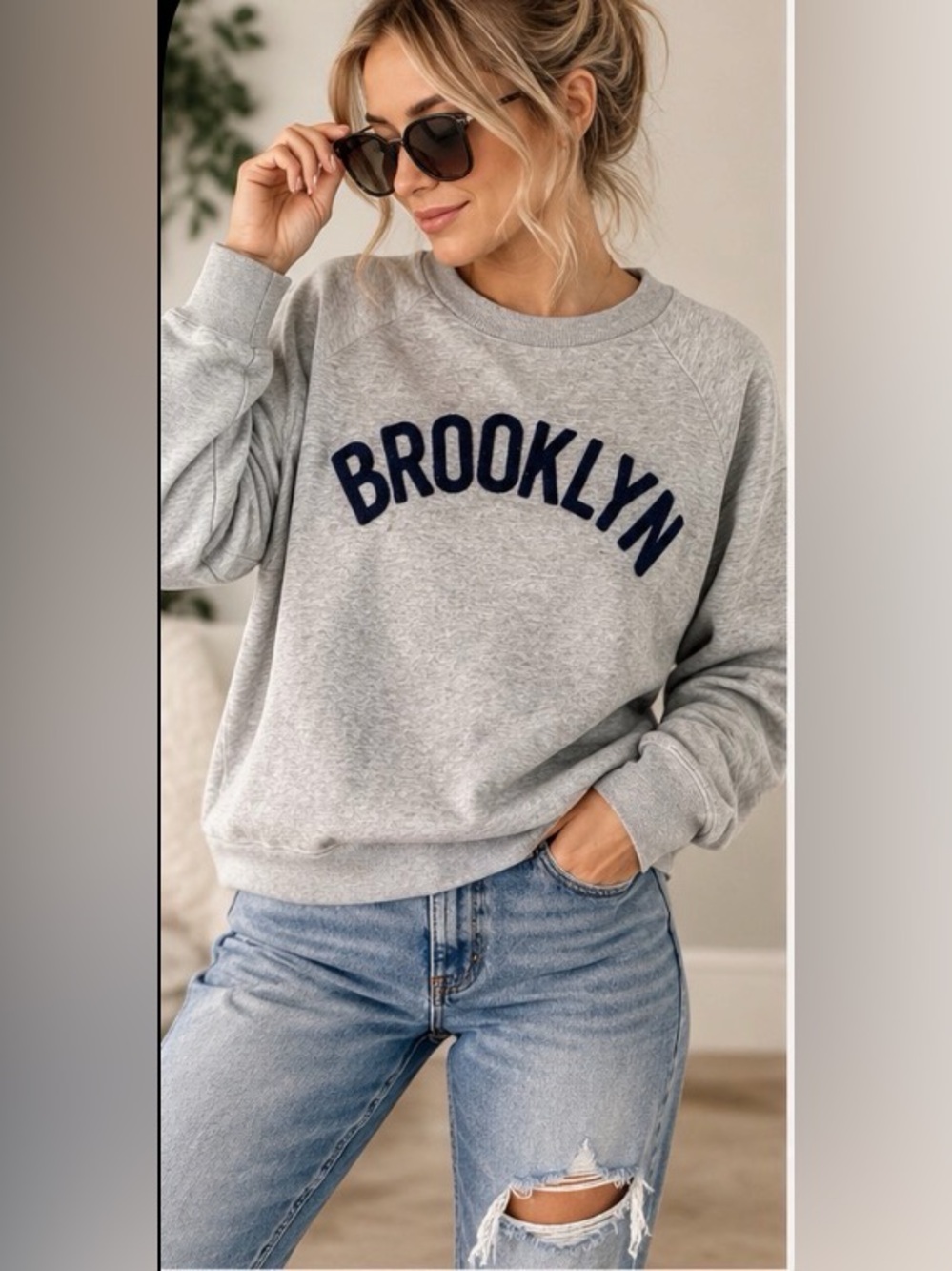 J. Crew Gray Crewneck XL